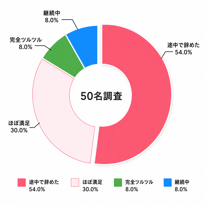 「ツルツル」になれるのは8%だけ。50名が語る厳しい現実